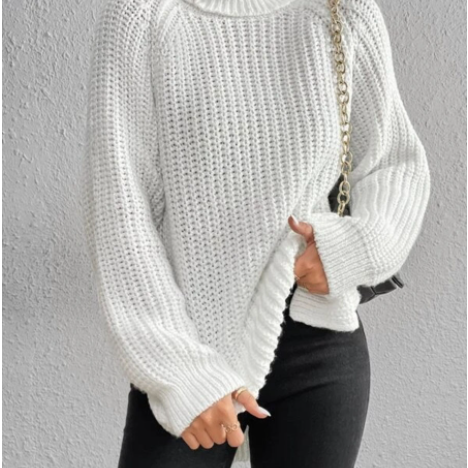 Women’s Jumper - Roll Neck and Ribbed Knit