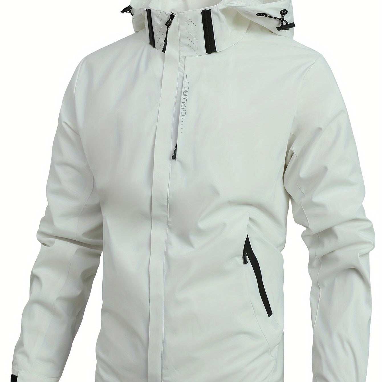 Men's Stylish Hooded Windbreaker - Comfortable Outerwear