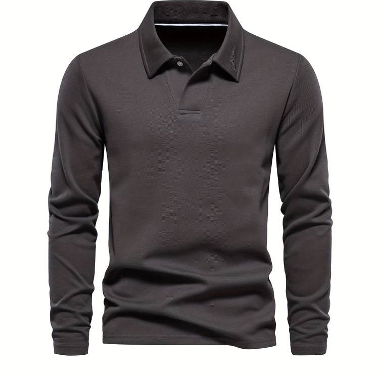 Classic and Comfortable Long Sleeve Polo Shirt for Men