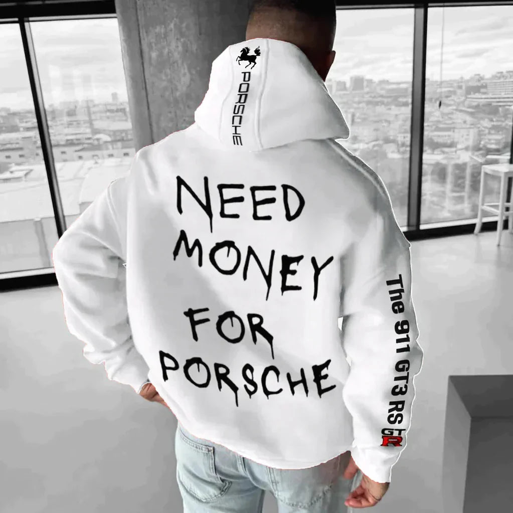 Unisex Racing Hoodie - Graphic Print Design
