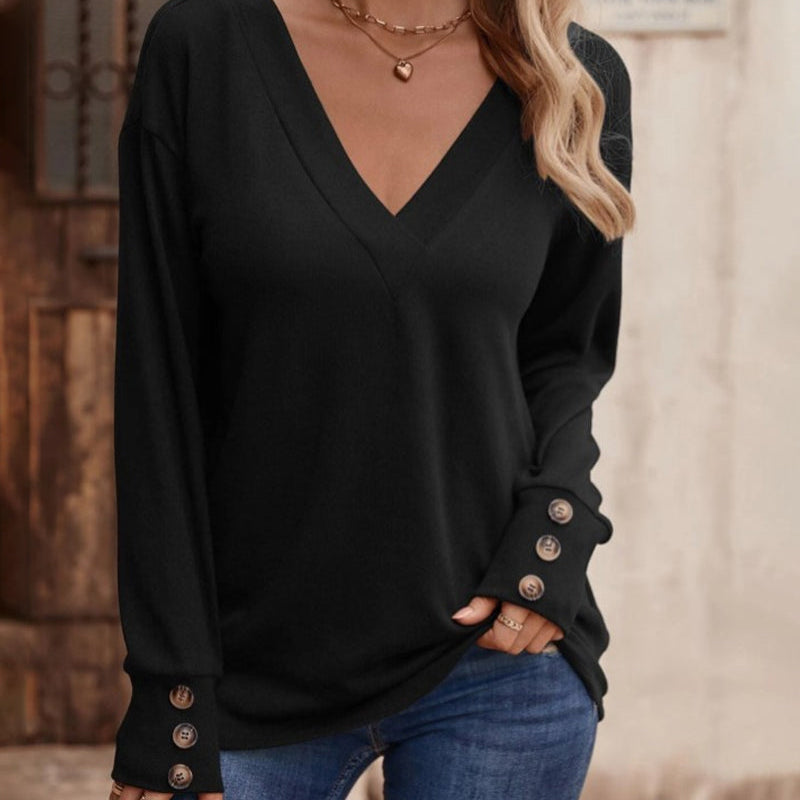 Stylish V-Neck Blouse for Women | Natalie