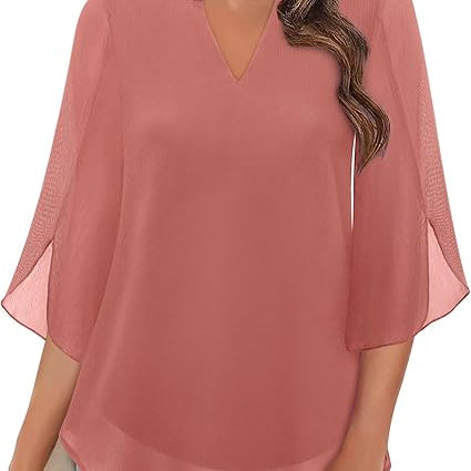 Women's Lightweight Blouse - Stylish Smart Casual Top