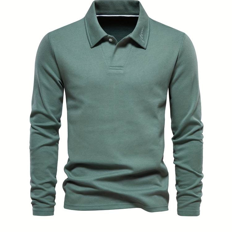 Classic and Comfortable Long Sleeve Polo Shirt for Men