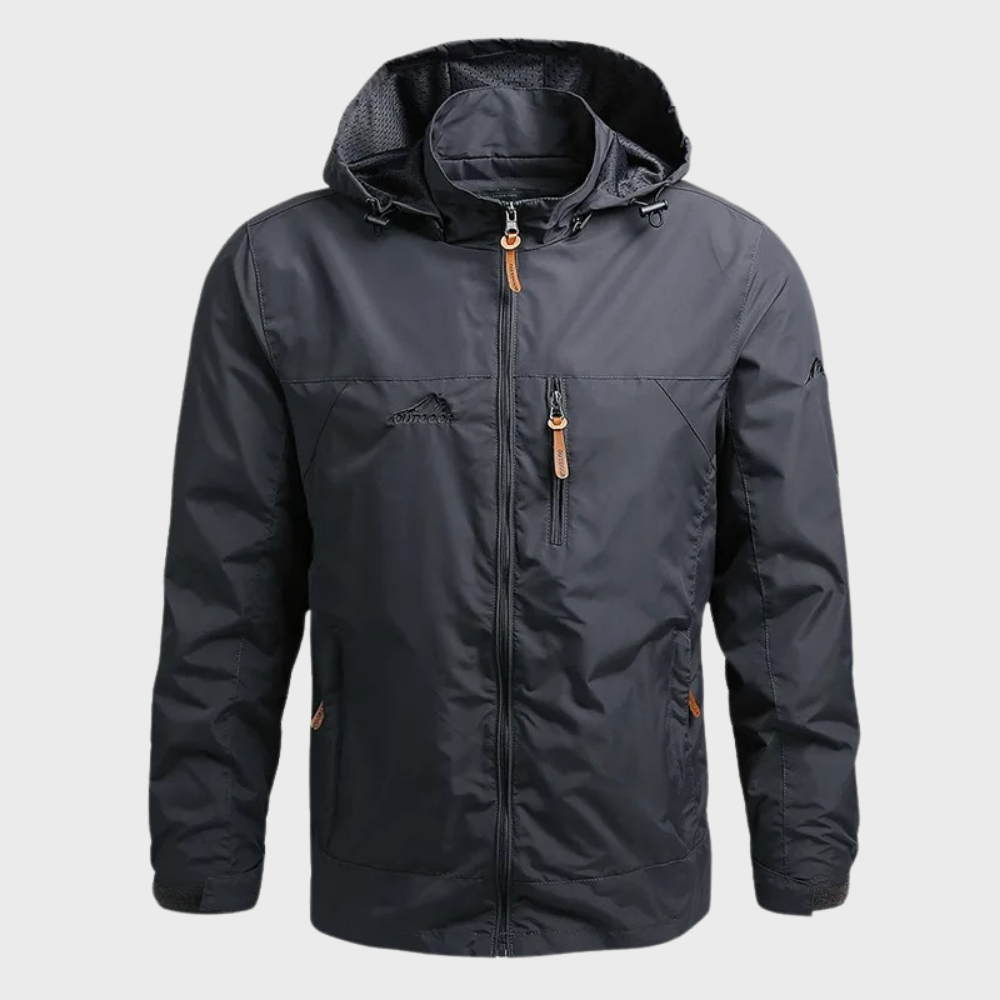 Men's Waterproof Hooded Jacket - Warm & Comfortable