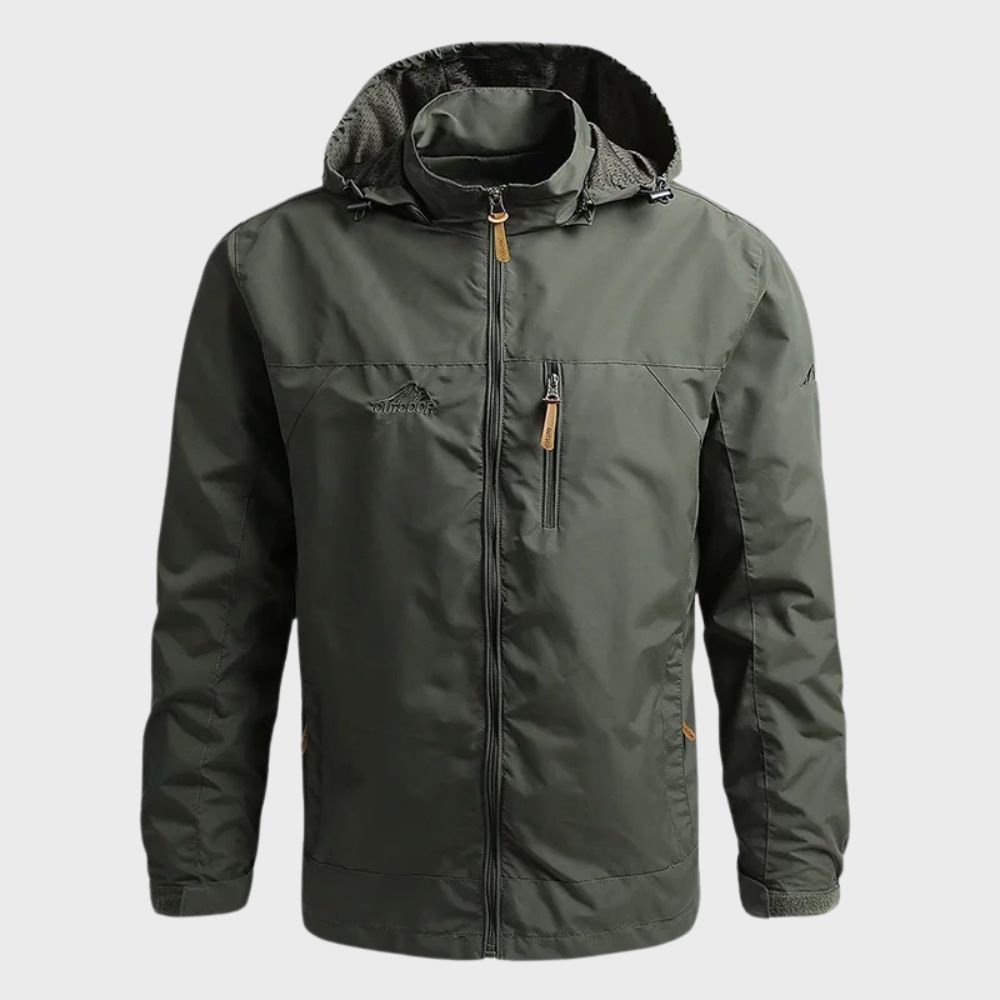 Men's Waterproof Hooded Jacket - Warm & Comfortable