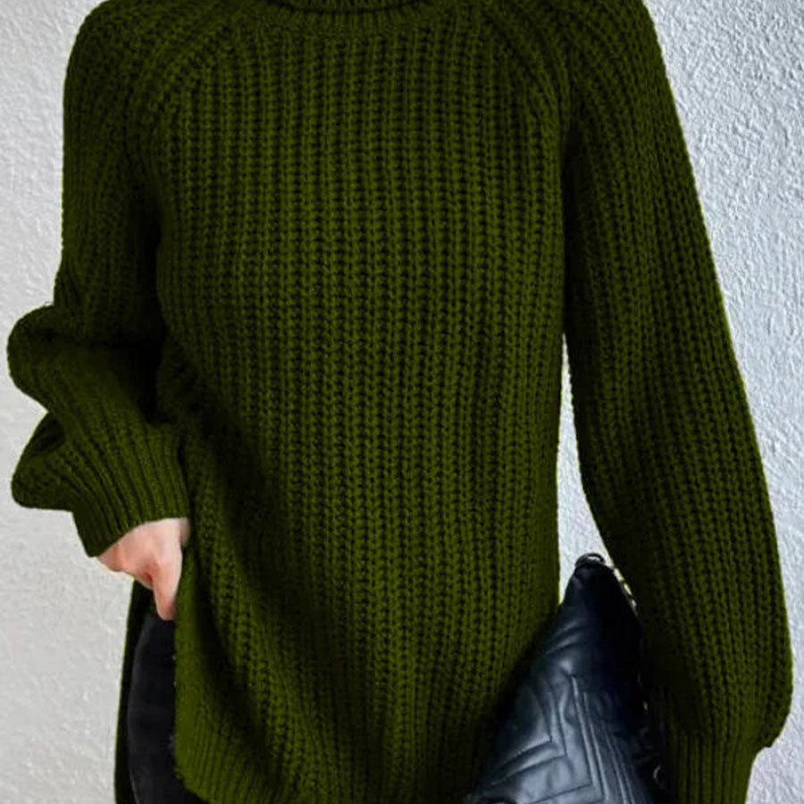 Women’s Jumper - Roll Neck and Ribbed Knit
