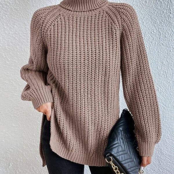 Women’s Jumper - Roll Neck and Ribbed Knit