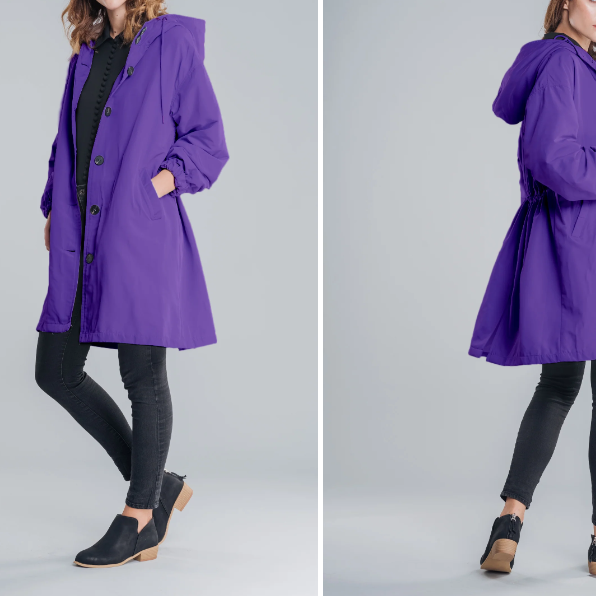 Women's Stylish Waterproof Coat - All-Weather Protection