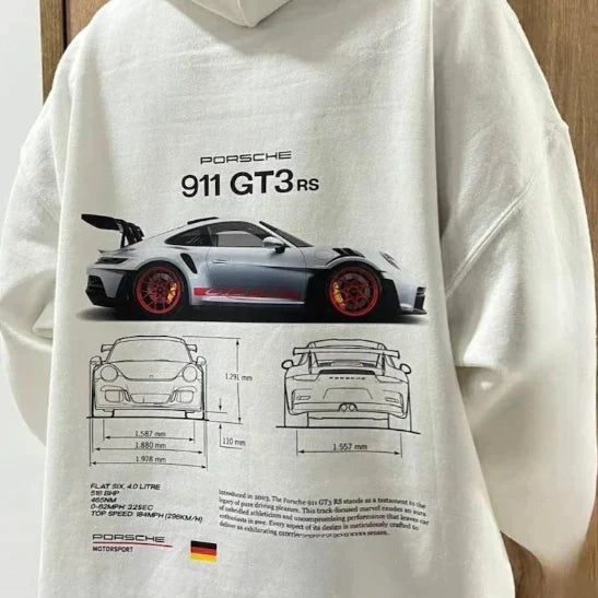 Unisex Racing Hoodie - Graphic Print Design