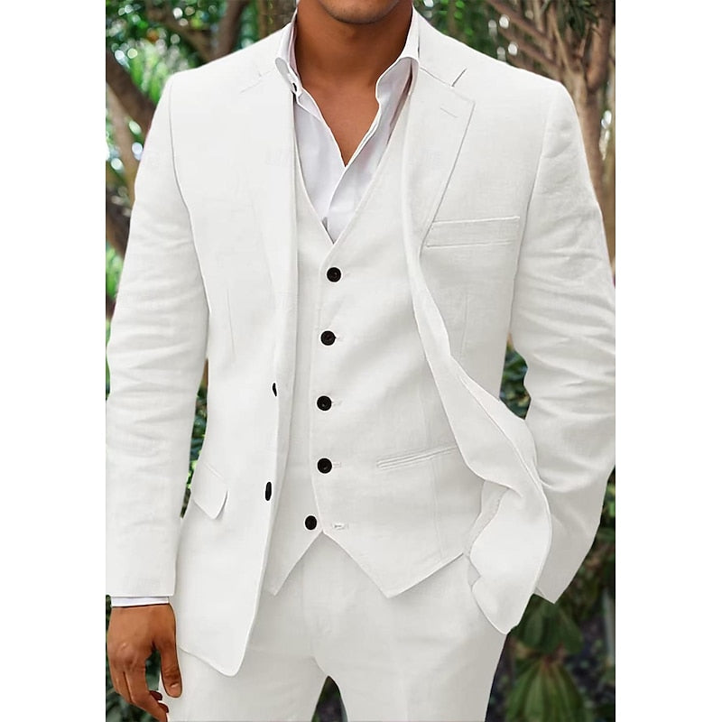 Stylish Three-Piece Wedding Suit for Men