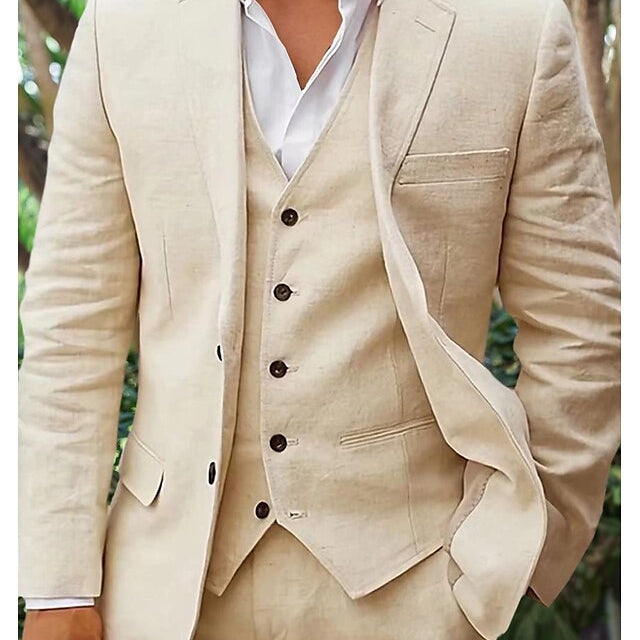 Stylish Three-Piece Wedding Suit for Men