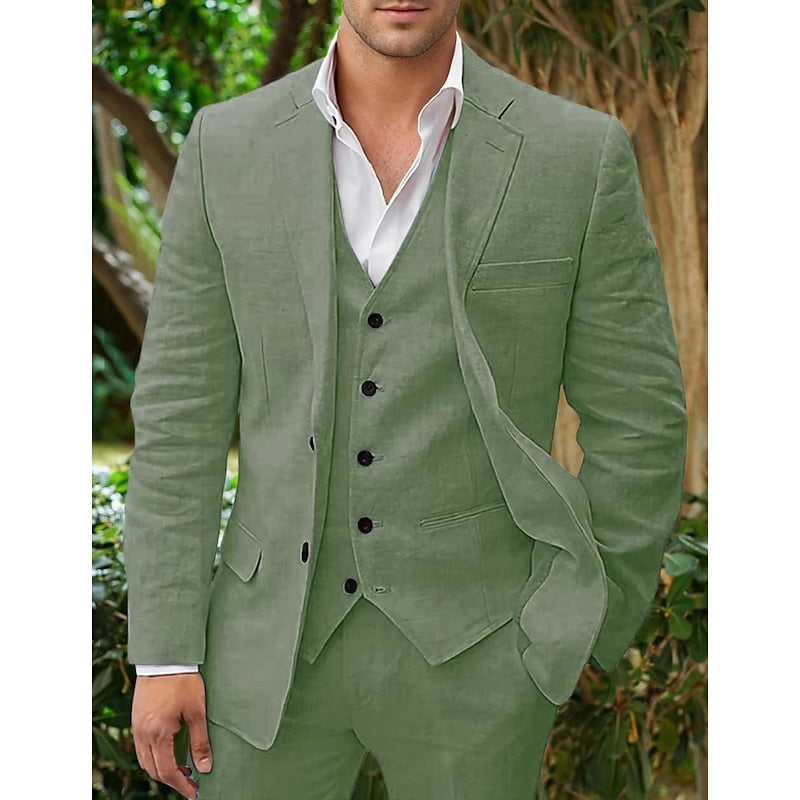 Stylish Three-Piece Wedding Suit for Men