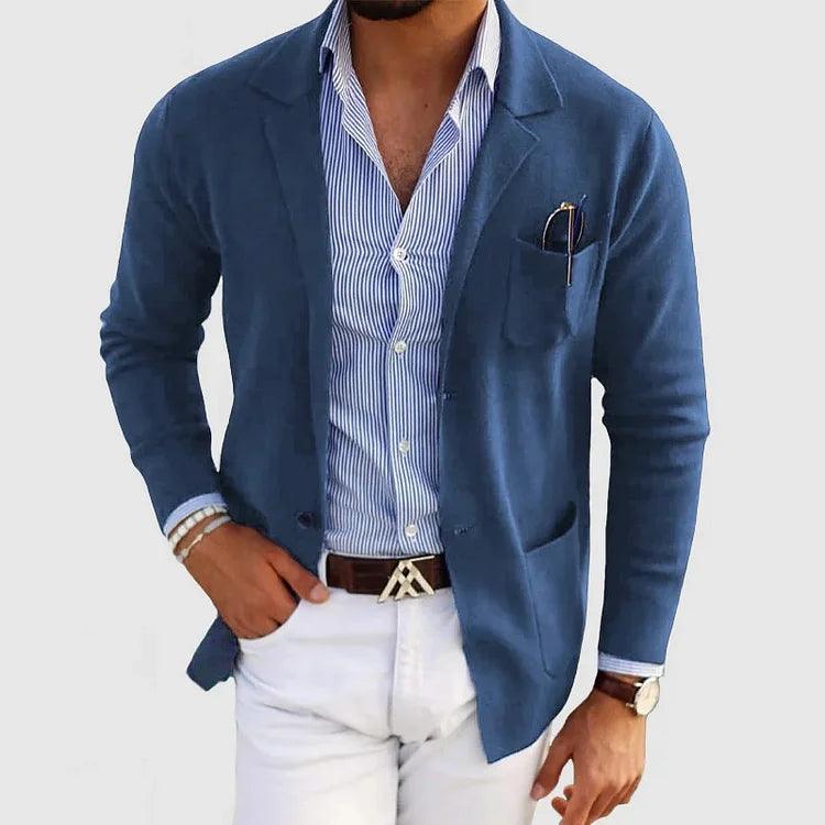 Elegant Blazer with Pockets for Men