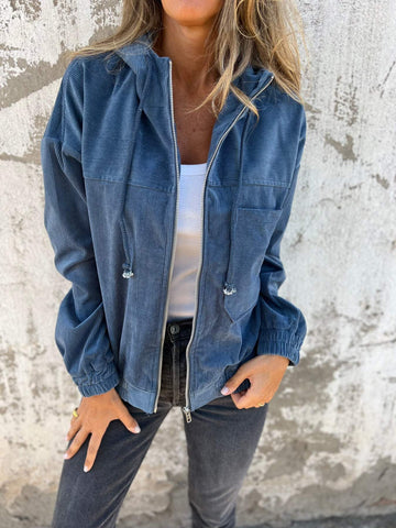 Malia - Casual Hooded Zip-Up Jacket for Women