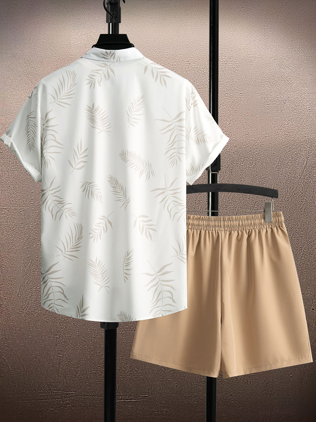 Tropical Shirt and Shorts Set for Men