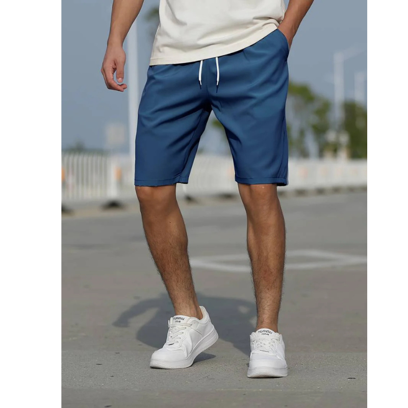 Men's Casual Drawstring Shorts - Low Rise, Breathable & Comfortable
