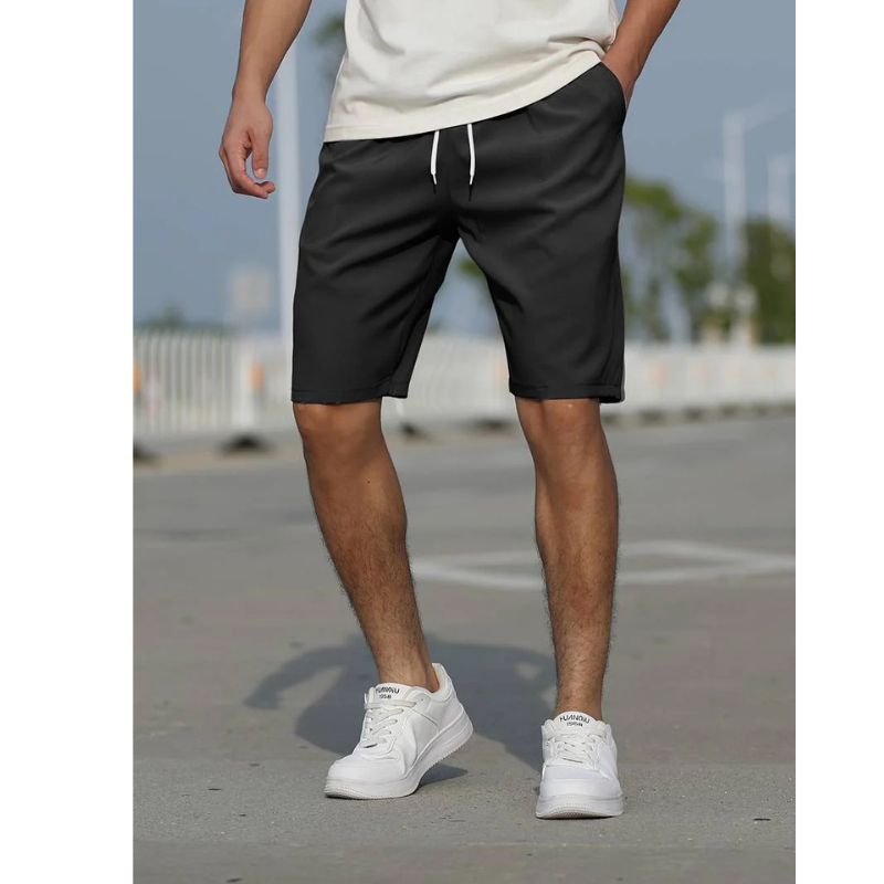 Men's Casual Drawstring Shorts - Low Rise, Breathable & Comfortable