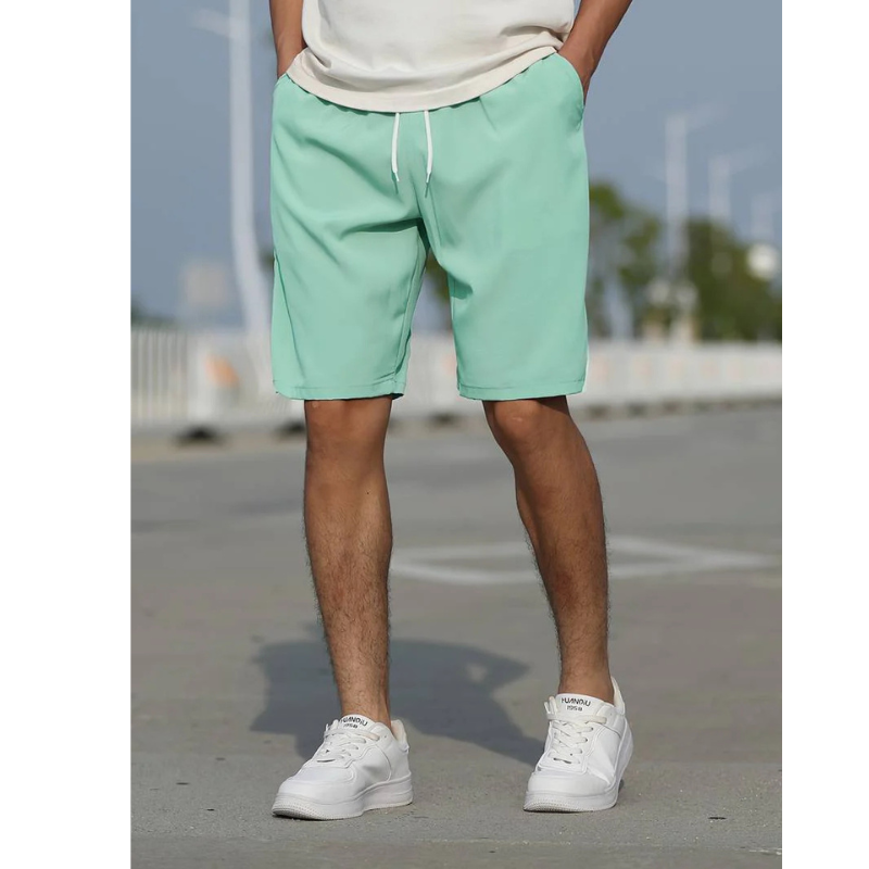 Men's Casual Drawstring Shorts - Low Rise, Breathable & Comfortable
