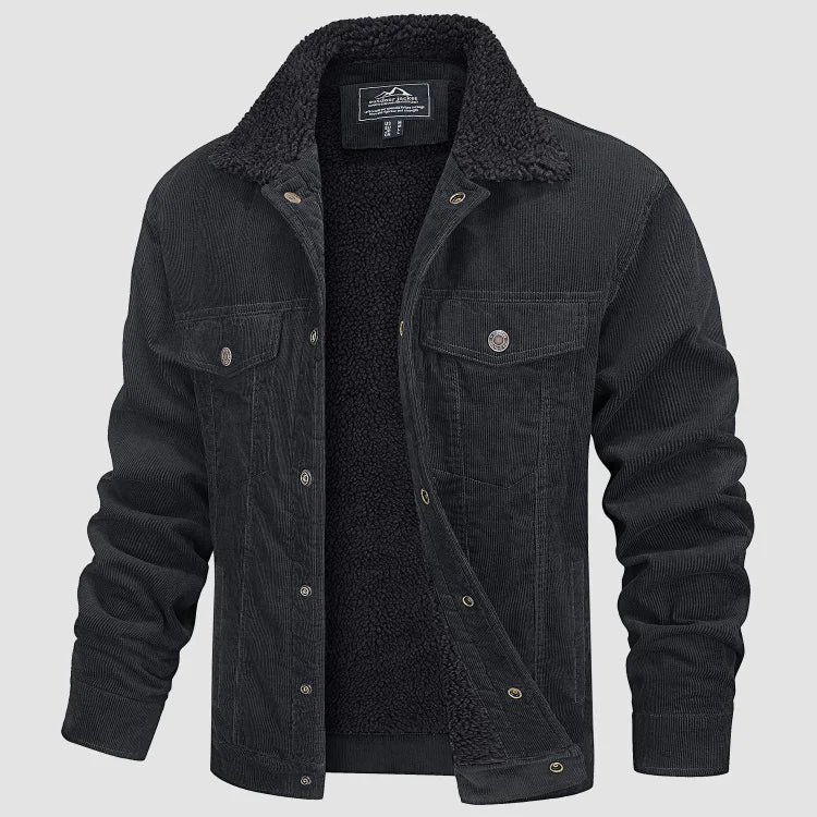 Men's Stylish Corduroy Jacket - Warm Lining