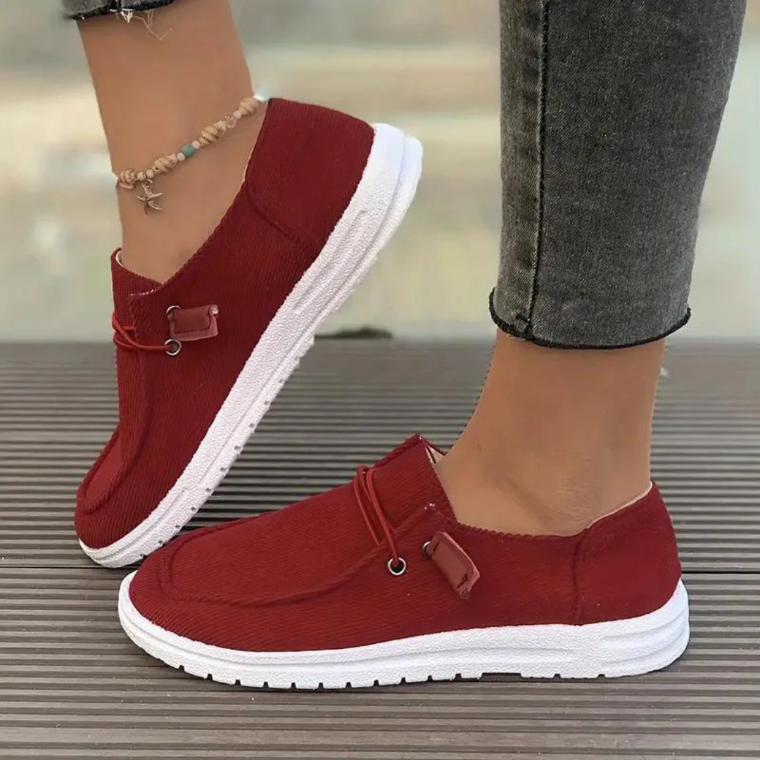 Women's Flat Summer Slip-On Trainers - Lightweight, Comfortable & Versatile