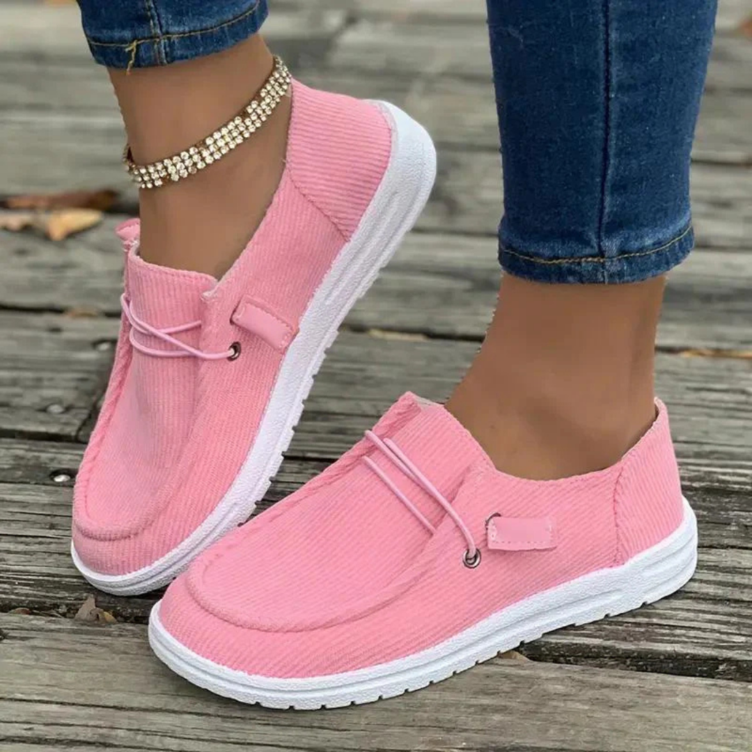 Women's Flat Summer Slip-On Trainers - Lightweight, Comfortable & Versatile