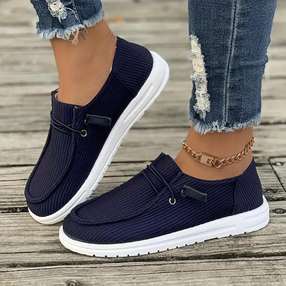 Women's Flat Summer Slip-On Trainers - Lightweight, Comfortable & Versatile