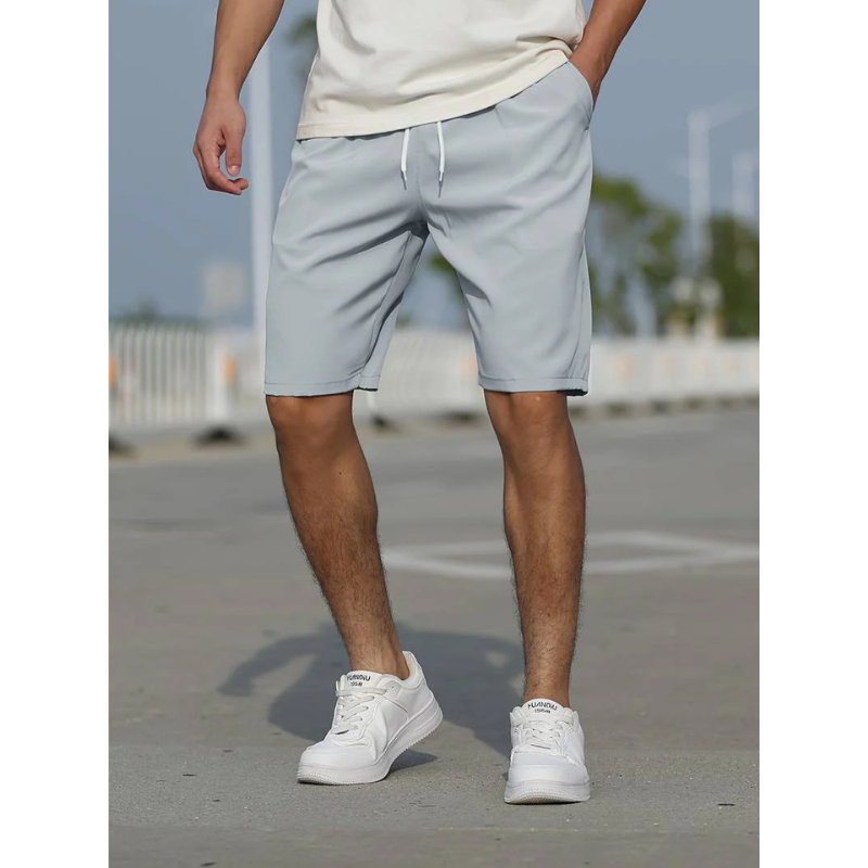 Men's Casual Drawstring Shorts - Low Rise, Breathable & Comfortable