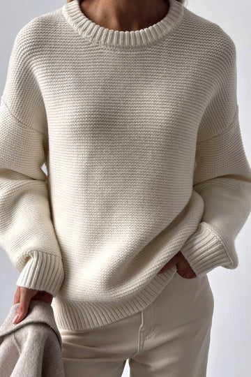 Danica - Fashionable White Sweater for Women