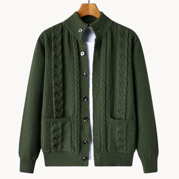 Ryan - Classic Midweight Winter Cardigan for Men