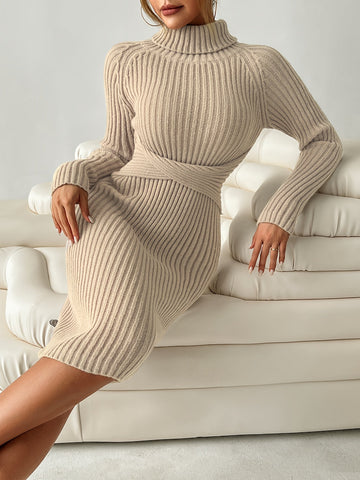 High-Neck Sweater Dress for Women | Isla