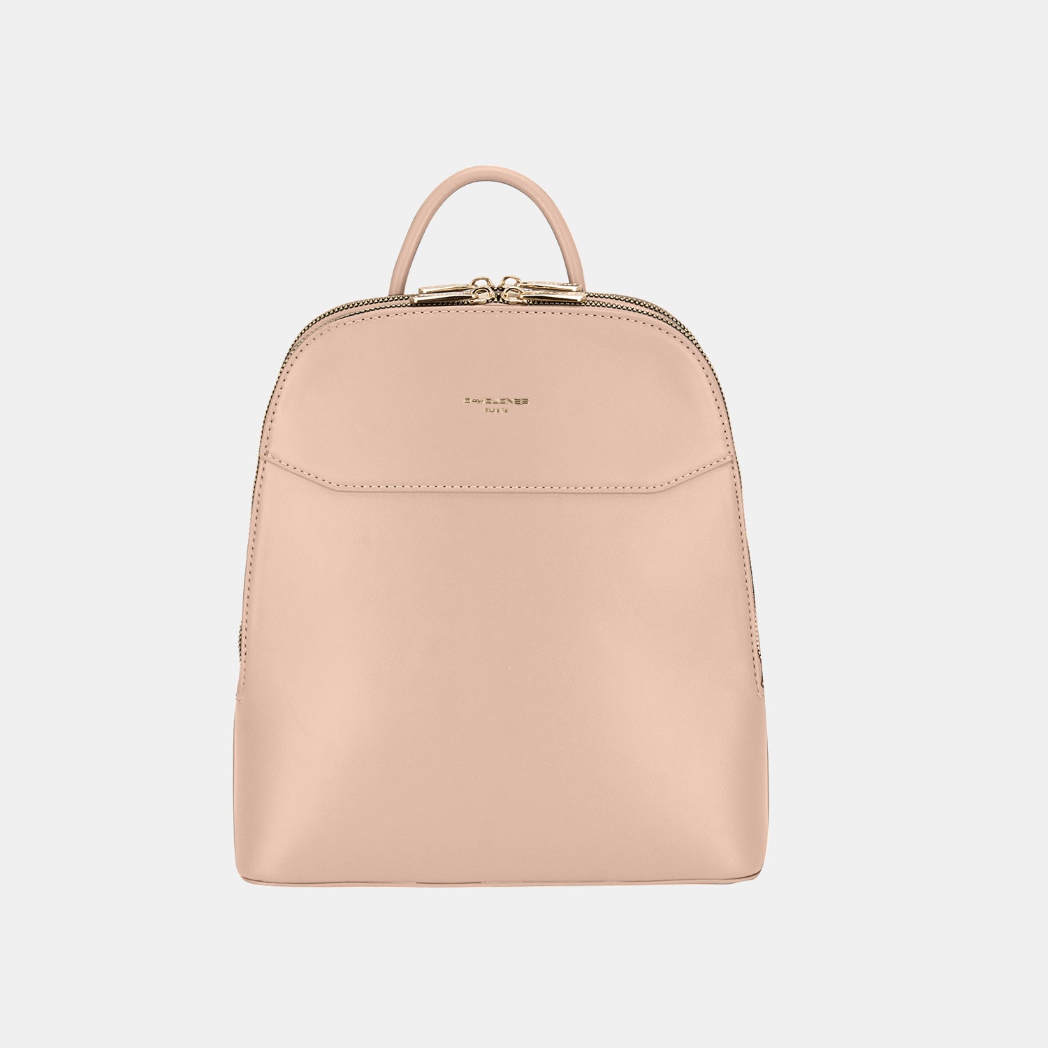 Women's Leather Backpack - Full Zip Closure & Top Handle