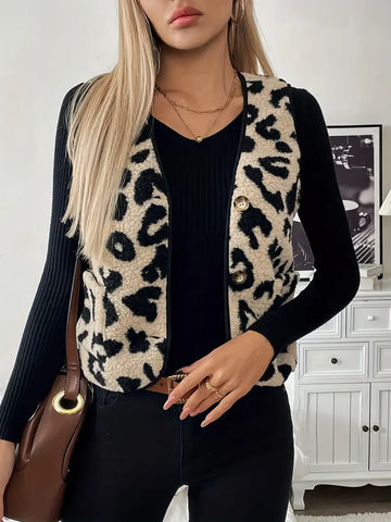 Stylish Sleeveless Fleece Vest for Women | Pauline