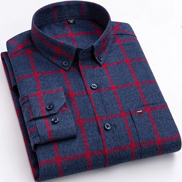 Ryan - Elegant Cotton Shirt for All Seasons for Men