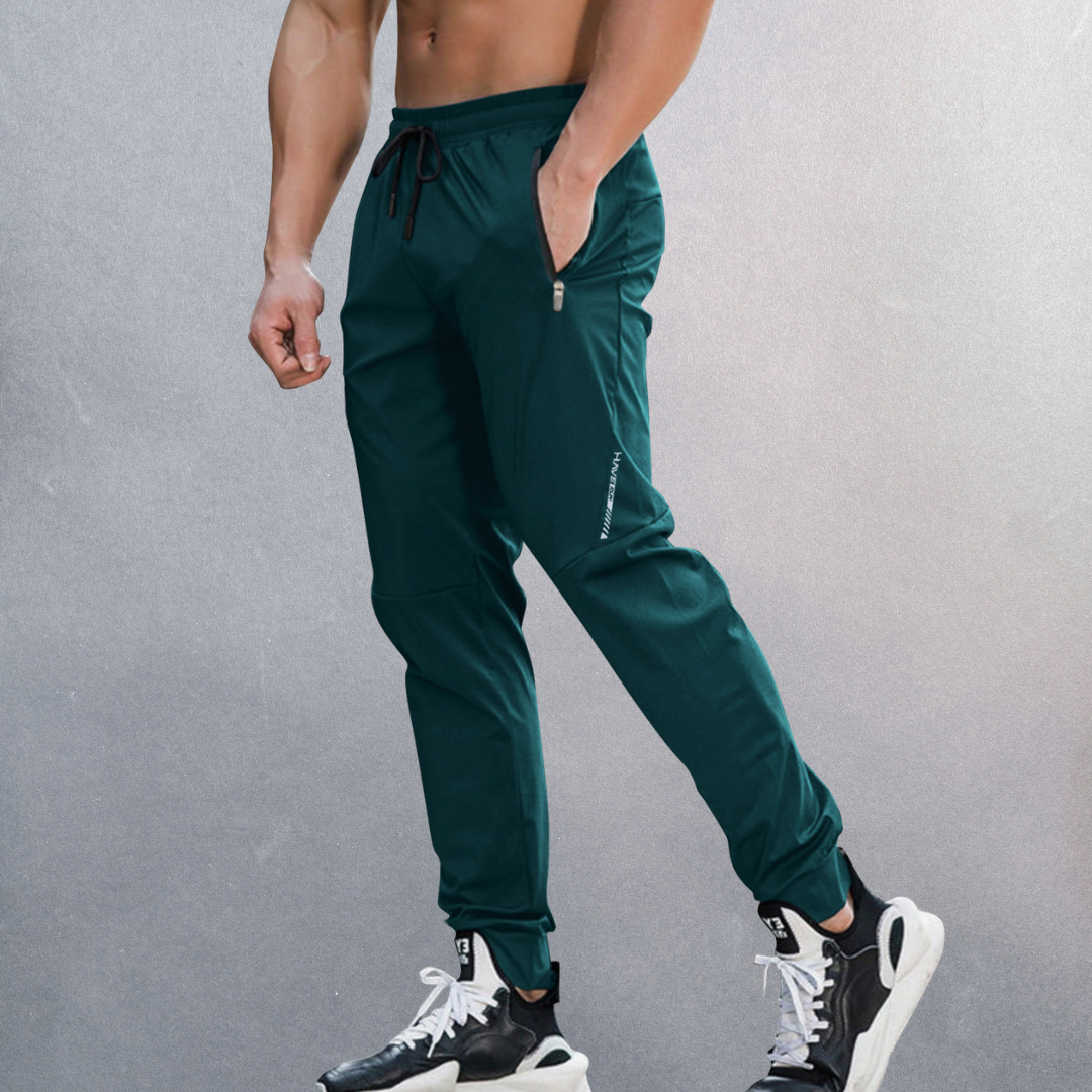 Men's Jogger Trousers - Cuffed Ankle with Drawstring Waist