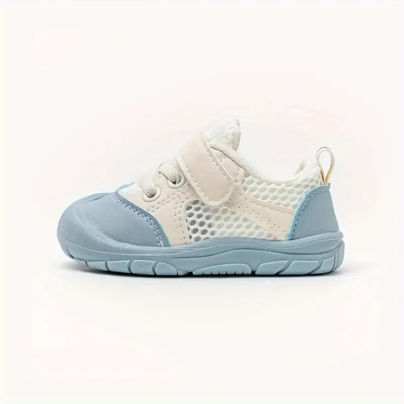 Baby Lightweight First Walker Shoes - Flexible Sole & Hook-and-Loop