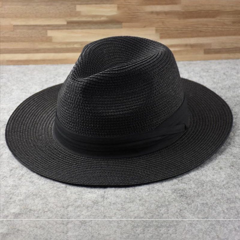 Unisex Classic Panama Hat - Handmade Toquilla Straw Travel Sun Hat