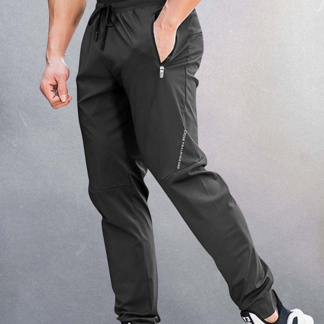 Men's Jogger Trousers - Cuffed Ankle with Drawstring Waist