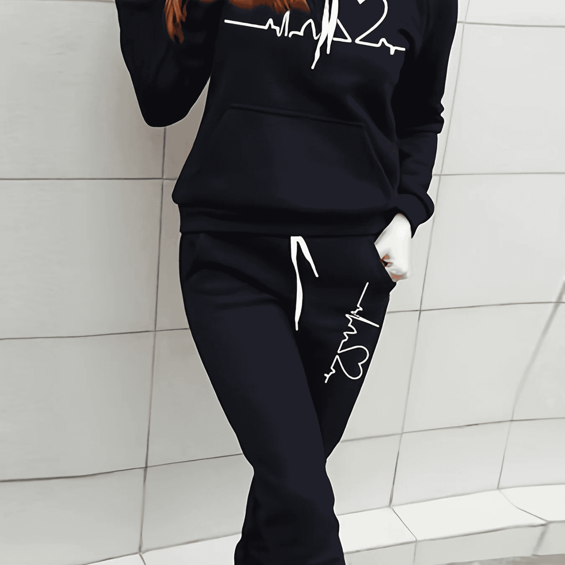 Women's Casual Tracksuit - Hoodie & Jogger