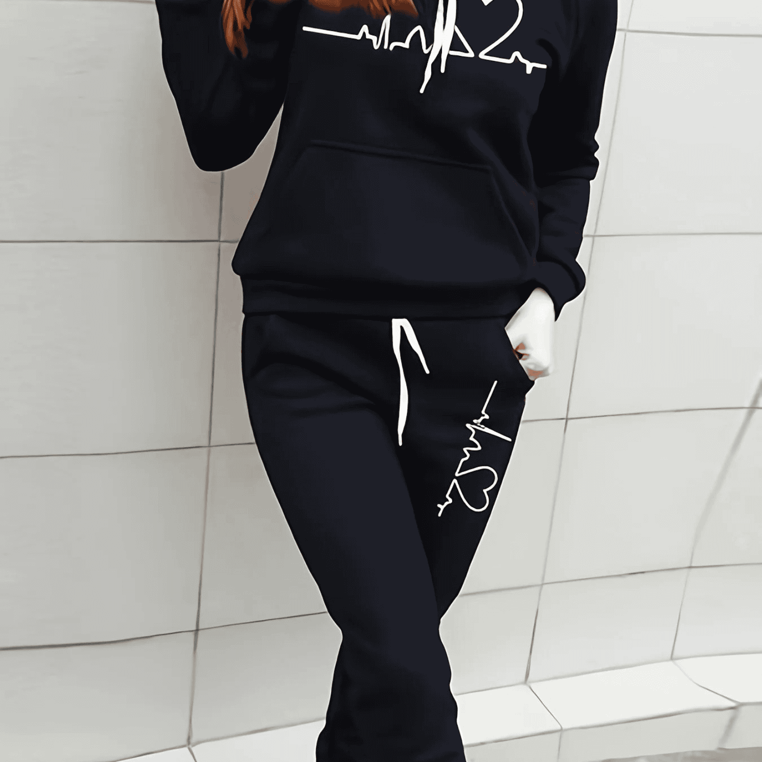 Women's Casual Tracksuit - Hoodie & Jogger