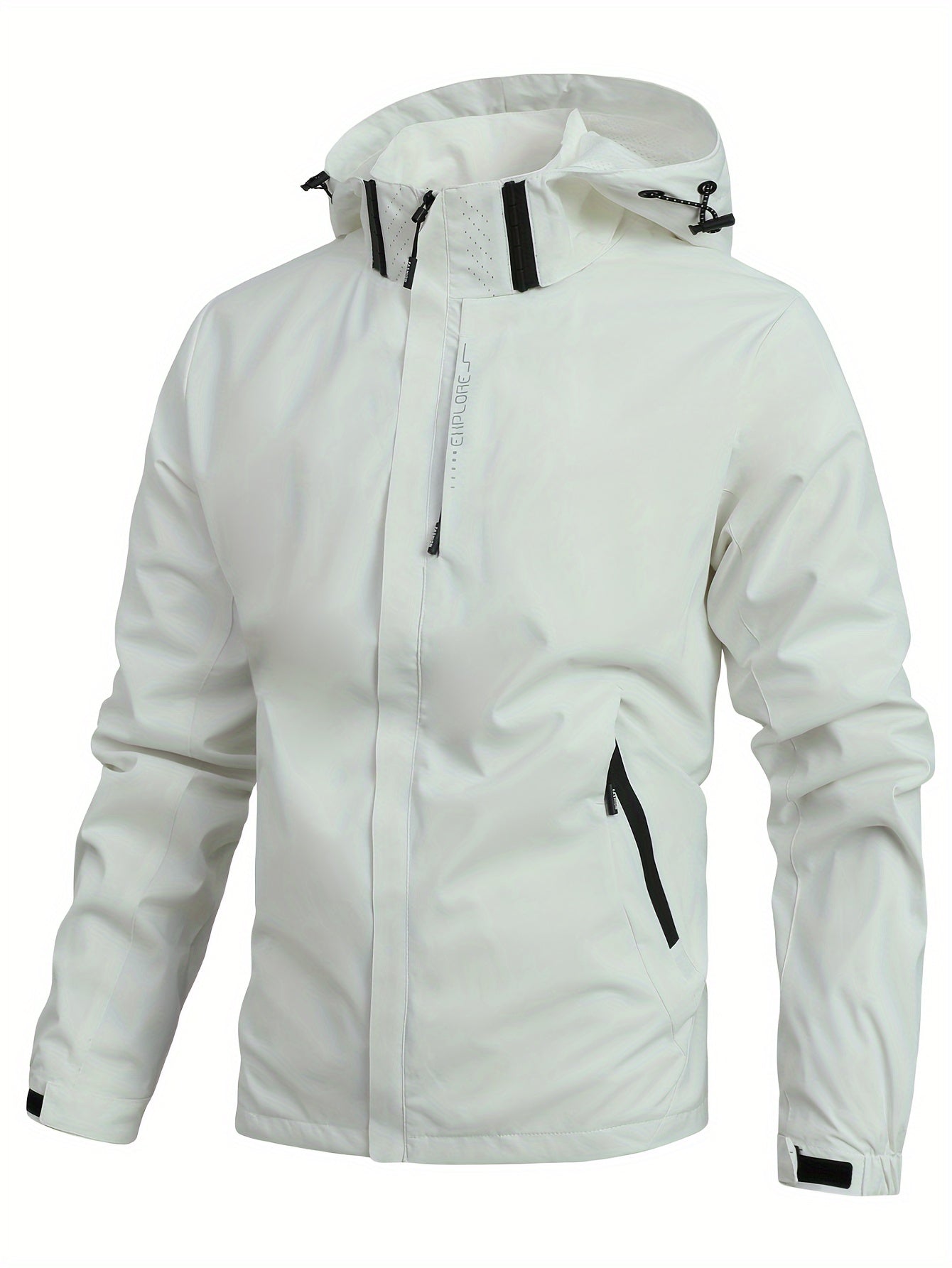 Men's Stylish Hooded Windbreaker - Comfortable Outerwear