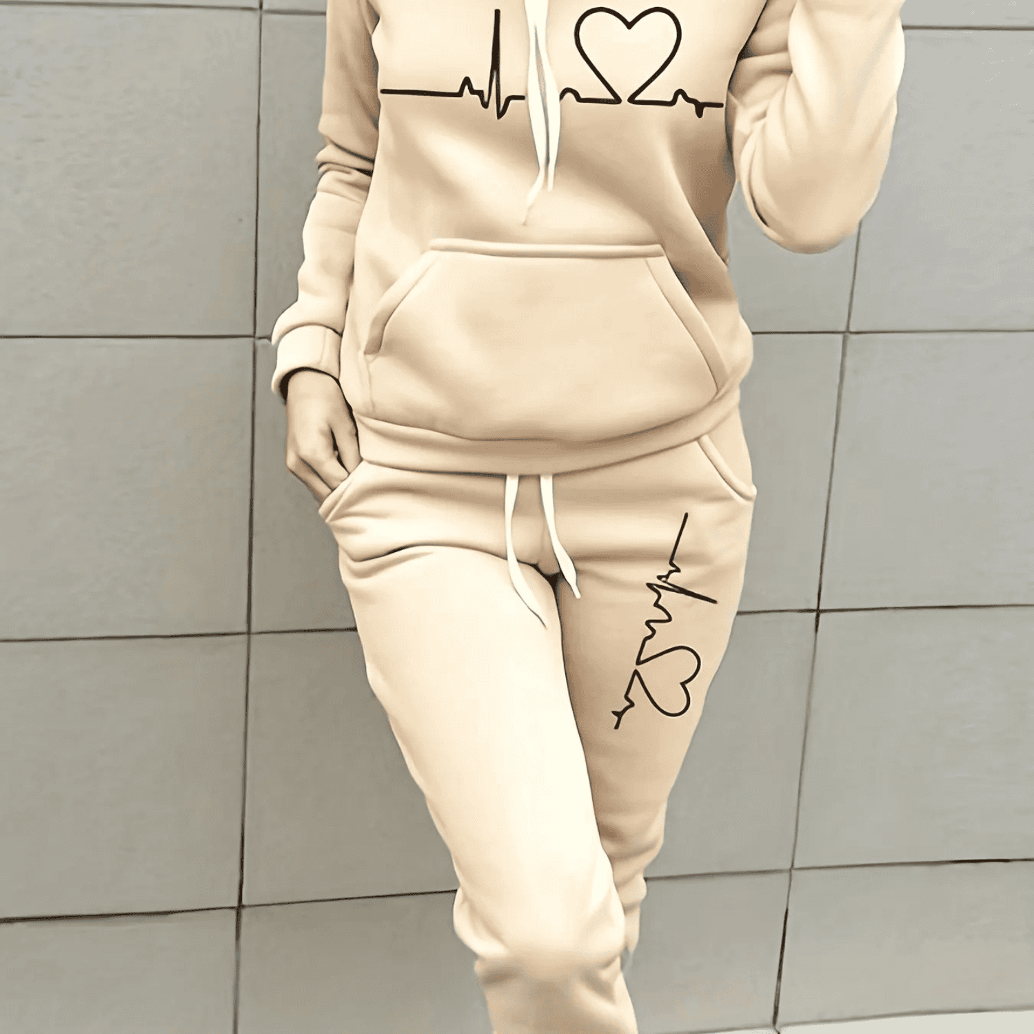 Women's Casual Tracksuit - Hoodie & Jogger