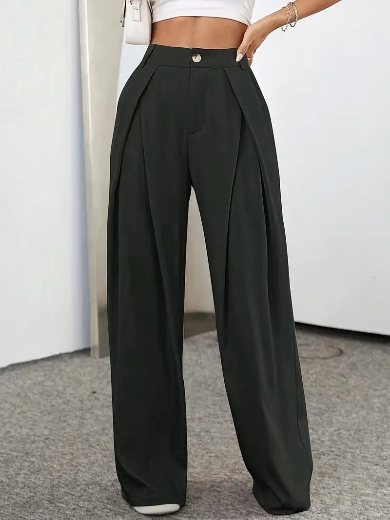 Ida - Elegant Pleated High-Waist Trousers for Women