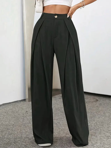 Ida - Elegant Pleated High-Waist Trousers for Women