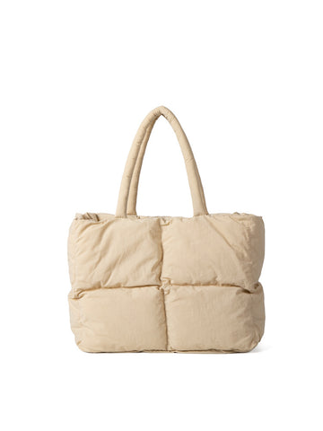 Women's Puffer Shoulder Tote Bag - Modern Lightweight Spacious Versatile