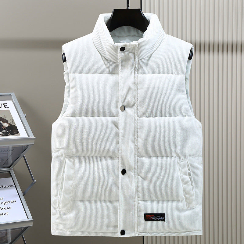 Men's Gilet - Stand Collar with Padded Design