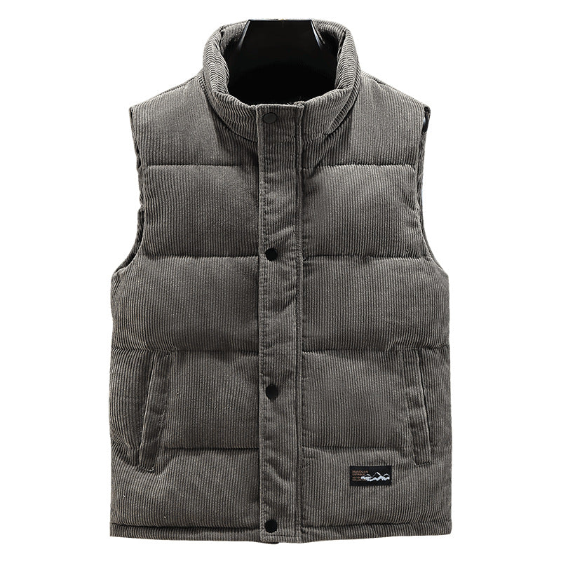 Men's Gilet - Stand Collar with Padded Design