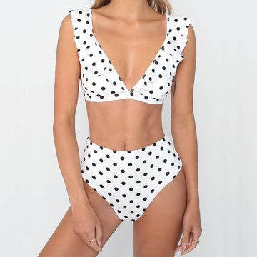 Stylish Polka Dot Bikini Set for Women