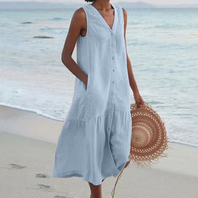 Chic & Flattering V-Neck Dress for Women