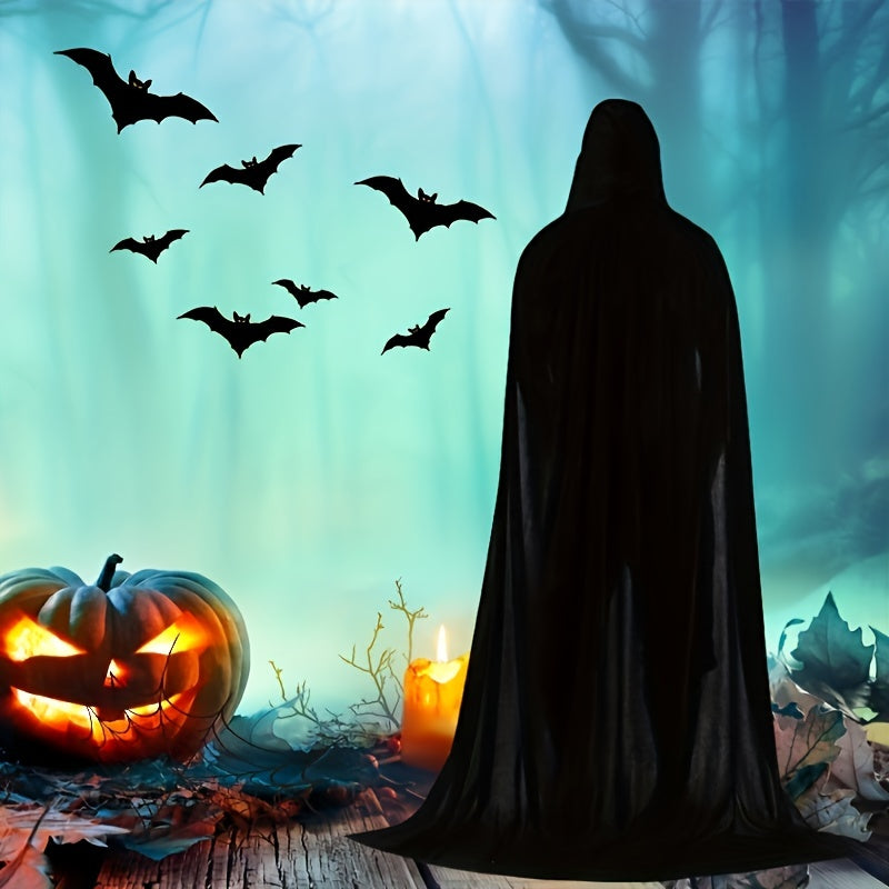Unisex Halloween Costume Cloak - Full Length & Hooded