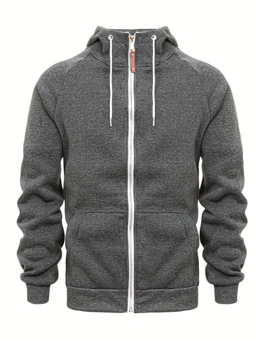 Xander - Casual Zip-Up Hoodie for Men